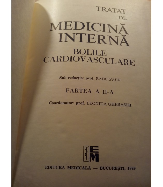 Radu Paun - Medicina interna bolile cardiovasculare Vol. III