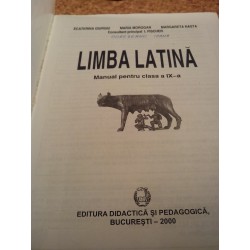Ecaterina Giurgiu - Limba latina manual pentru clasa a IX a