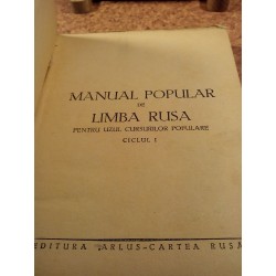 Manual popular de limba rusa pentru uzul cursurilor populare Ciclul I