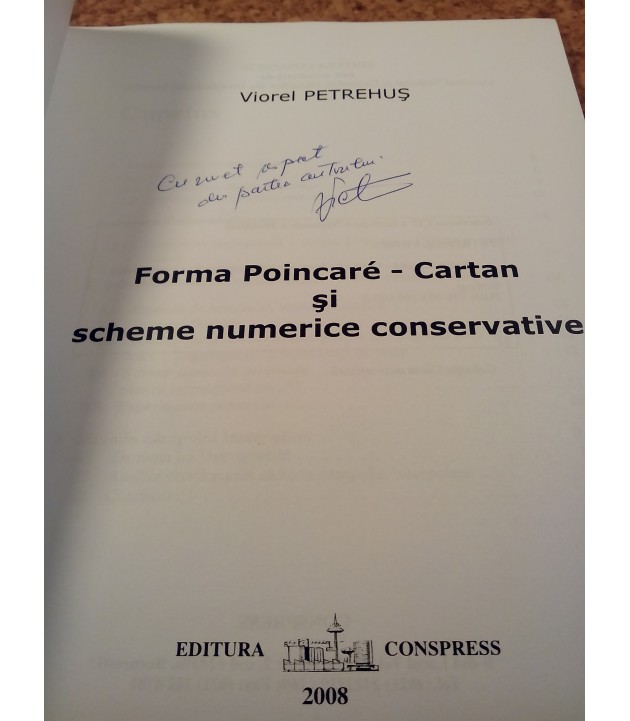 Viorel Petrehus - Forma Poincare - Cartan si scheme numerice consecutive