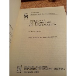 Mihai Cocuz - Culegere de probleme de matematica