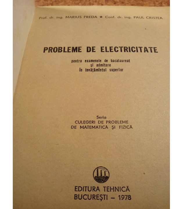 Marius Preda - Probleme de electricitate