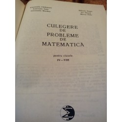 Constantin Carbunaru - Culegere de probleme de matematica pentru clasele IV - VIII