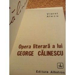 Viorel Alecu - Opera literara a lui George Calinescu