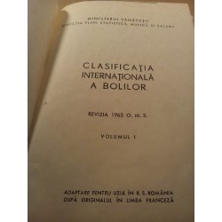 Clasificarea internationala a bolilor revizia 1965 O. M. S. vol. I
