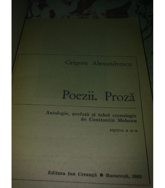 Grigore Alexandrescu - Poezii. Proza