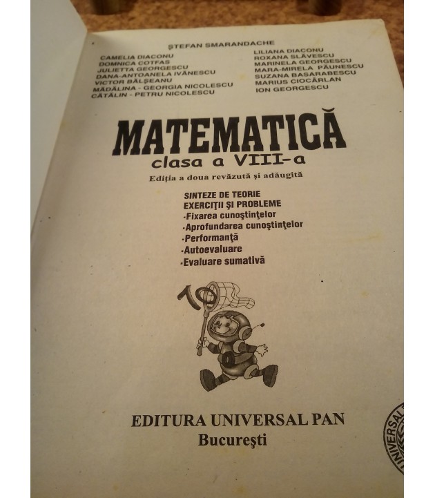 Stefan Smarandache - Matematica clasa a VIII a