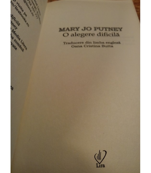 Mary Jo Putney - O alegere dificila