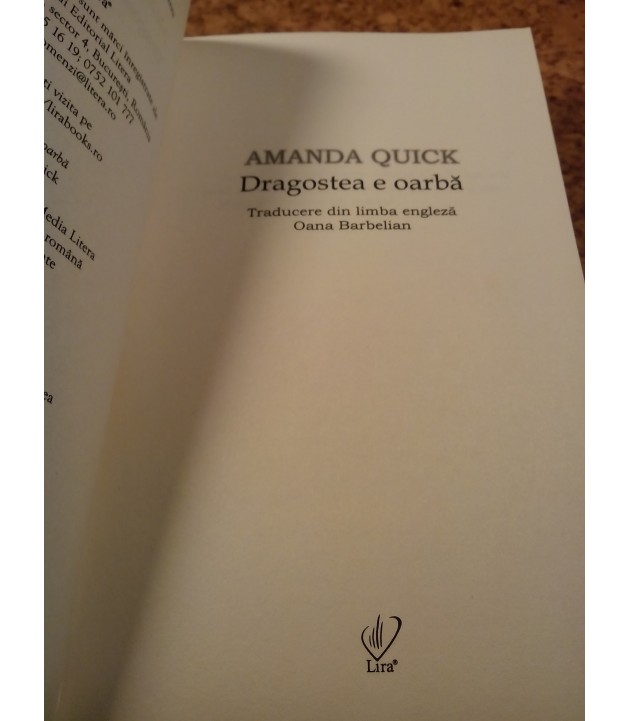 Amanda Quick - Dragostea e oarba