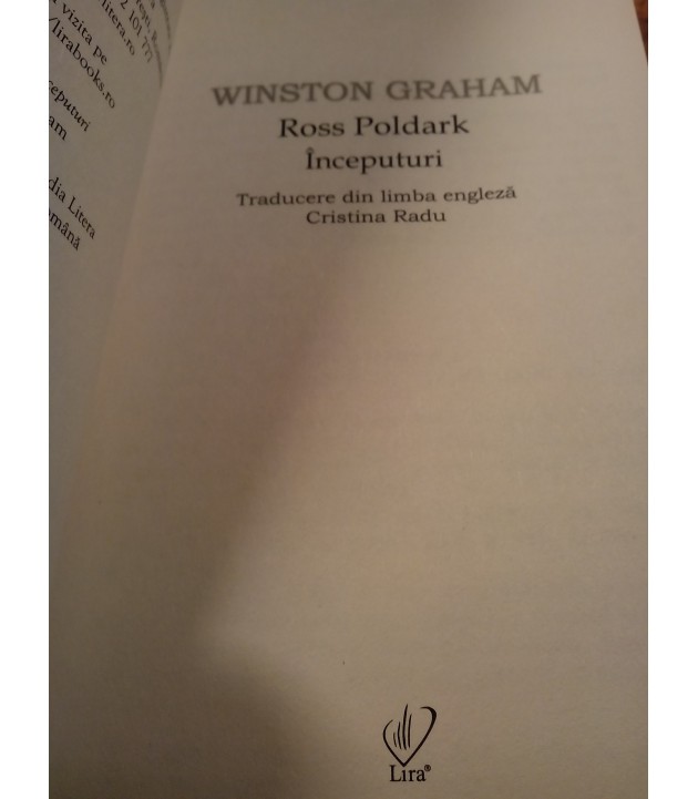 Winston Graham - Ross Poldark Inceputuri