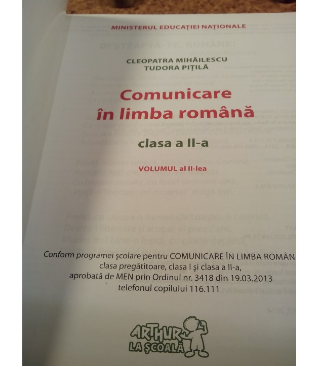 Cleopatra Mihailescu - Comunicare in limba romana manual pentru clasa a II a Volumul al II lea