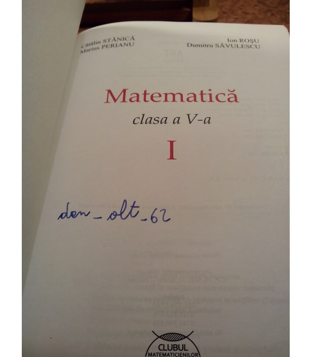 Catalin Stanica - Matematica pentru clasa a V a I