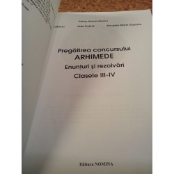 Petrus Alexandrescu - Pregatirea concursului Arhimede Enunturi si rezolvari clasele III - IV