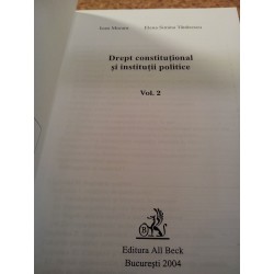 Ioan Muraru - Drept constitutional si institutii politice Vol. II Ed. XI