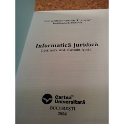 Cosmin Amza - Informatica juridica