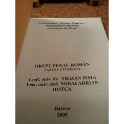 Traian Dima - Drept penal roman Partea generala
