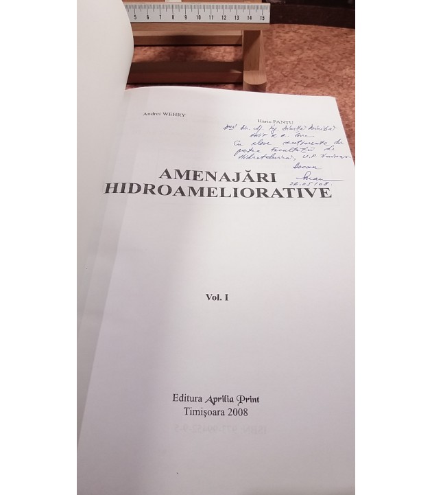 Andrei Wehry - Amenajari hidroameliorative vol. I
