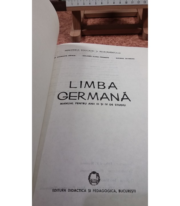 L. G. Eremia - Limba germana manual pentru anii III si IV de studiu