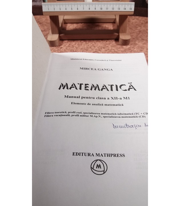 Mircea Ganga - Matematica manual pentru clasa a XII a