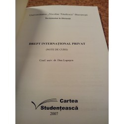 Dan Lupascu - Drept international privat Note de curs