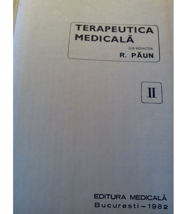 R. Paun - Terapeutica medicala