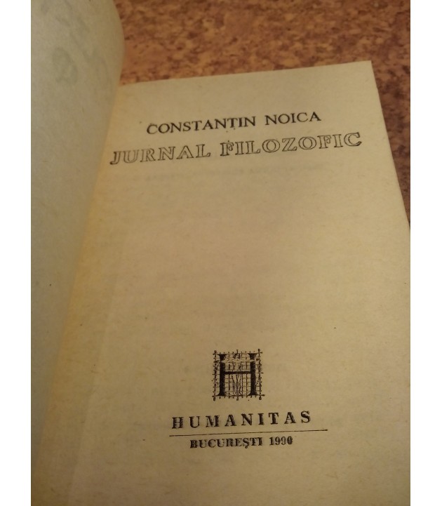 Constantin Noica  – Jurnal filozofic