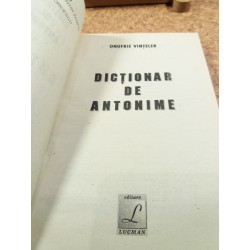 Onofrie Vinteler - Dictionar de antonime