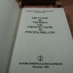 Gheorghe Ionescu - Metode si tehnici de cercetare a produselor