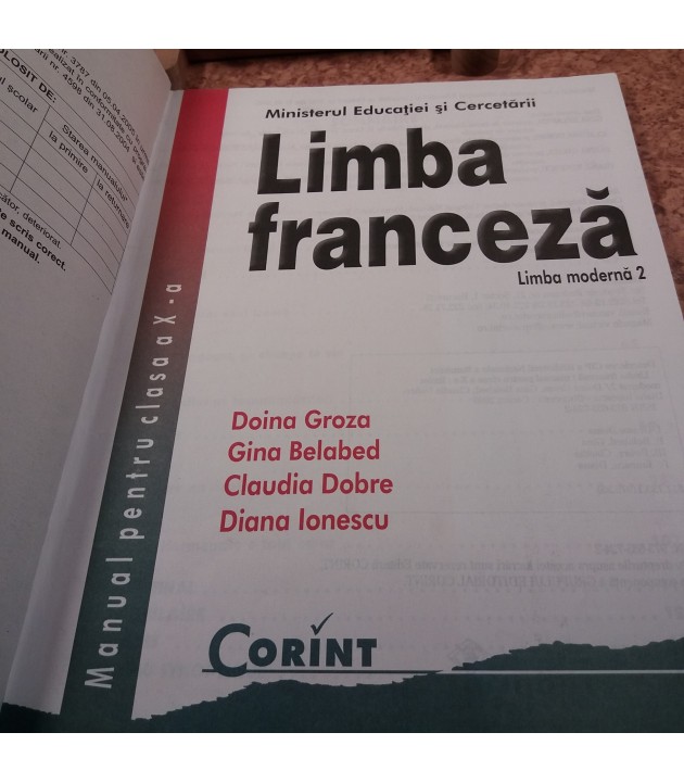 Doina Groza - Limba franceza manual pentru clasa a X-a LM 2