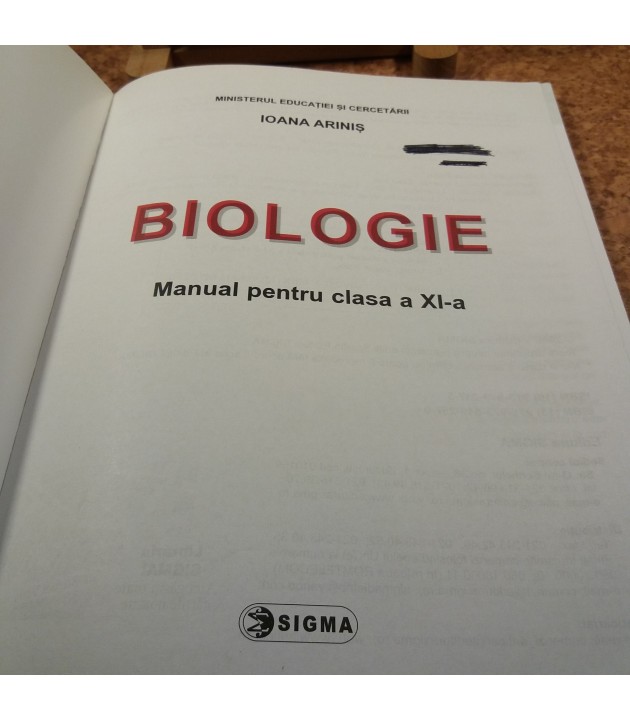 Ioana Arinis - Biologie manual pentru clasa a XI a