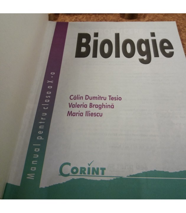 Calin Dumitru Tesio - Biologie manual pentru clasa a X a