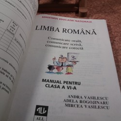Andra Vasilescu - Limba romana manual pentru clasa a VI a