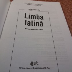 Lidia Tudorache - Limba latina manual pentru clasa a XII-a