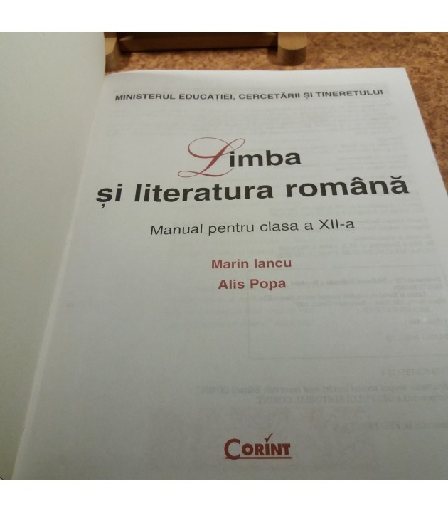 Marin Iancu - Limba si liteartura romana manual pentru clasa a XII a