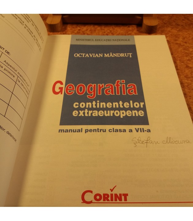Octavian Mandrut - Geografia continentelor extraeuropene manual pentru clasa a VII a