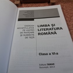 Sofia Dobra - Limba si literatura romana exercitii recapitulative pe unitati de invatare si subiecte de teza clasa a VI a