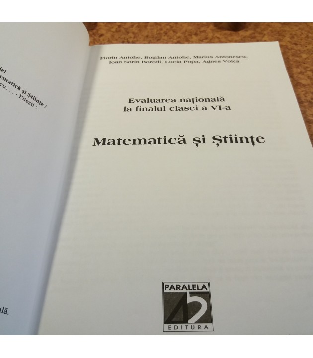 Florin Antohe - Matematica si stiinte evaluare nationala la finalul clasei a VI a