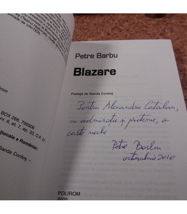 Petre Barbu - Blazare