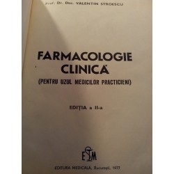 V. Stroescu - Farmacologie clinica