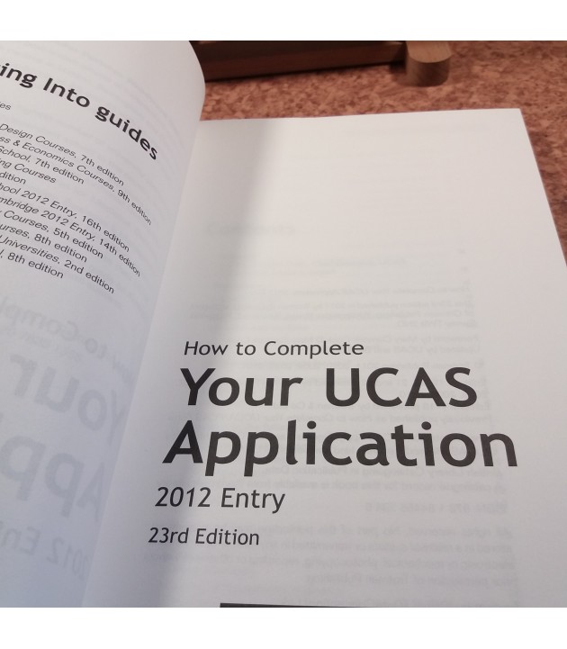 How to complete your UCAS Application 2012 Entry