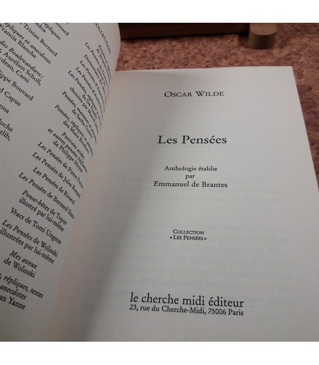 Oscar Wilde - Les Pensees