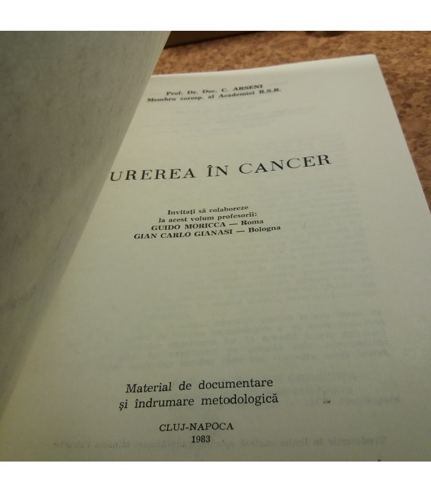 C. Arsenie - Durerea in cancer Vol. XI 1983
