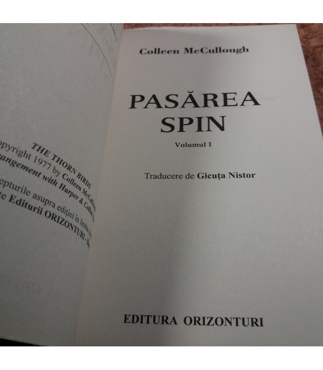 Colleen McCullough - Pasarea Spin Vol. I