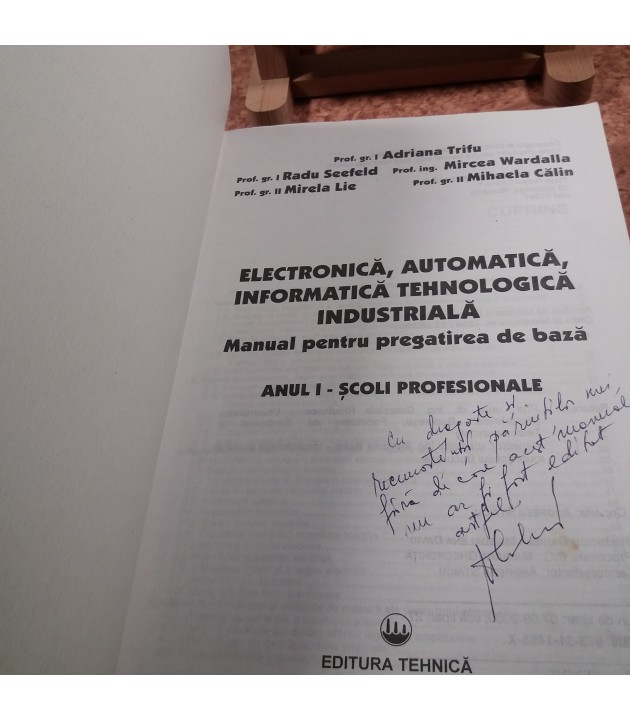 Adriana Trifu - Electronica, automatica, informatica tehnologica industriala Manual pentru preg de baza