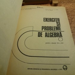C. Nastasescu - Exercitii si probleme de algebra pentru clasa a IX - XII