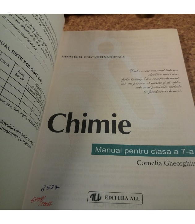 Cornelia Gheorghiu - Chimie manual pentru clasa a 7 a