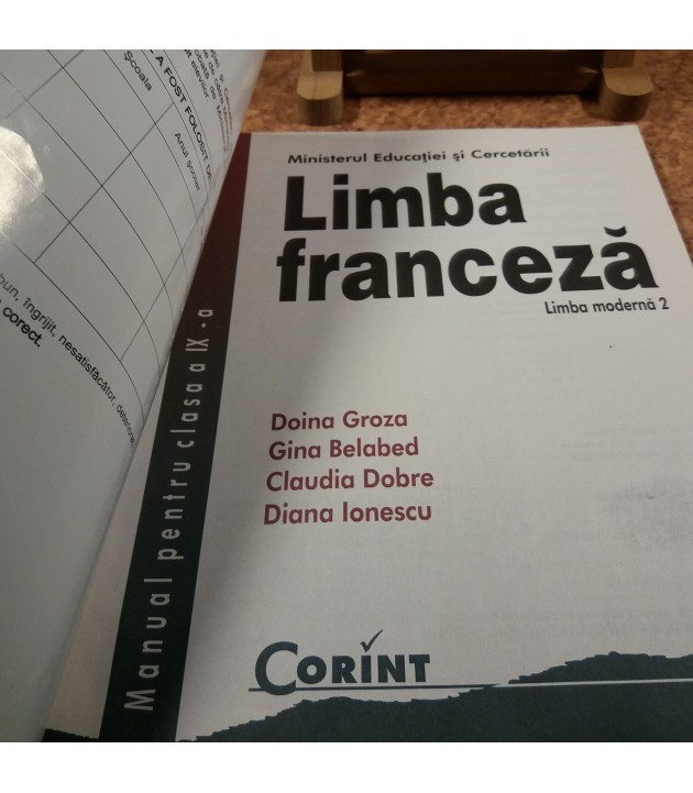 Doina Groza - Limba franceza LM 2 manual pentru clasa a IX a