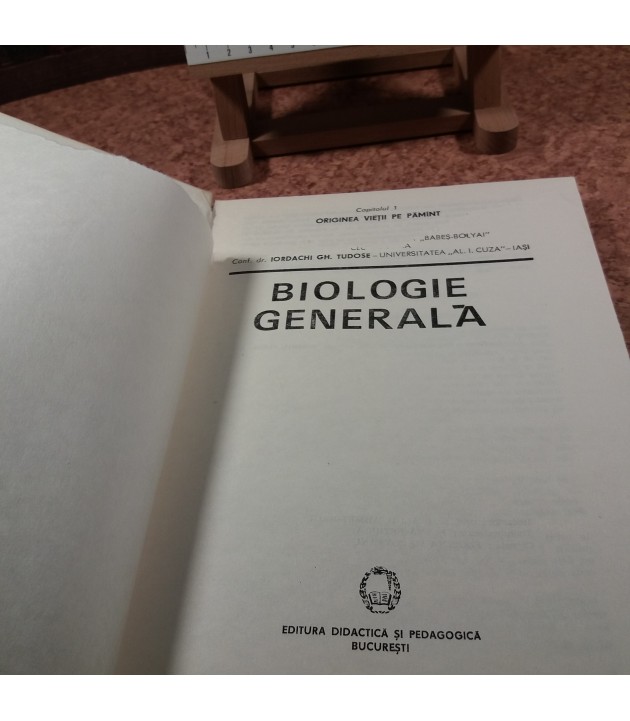 Tiberiu Perseca - Biologie generala