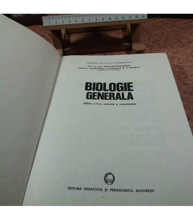 Nicolae Botnariuc - Biologie generala