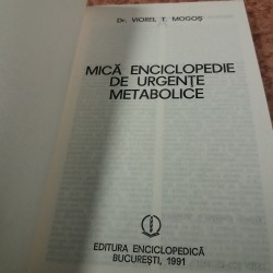 Viorel T. Mogos - Mica enciclopedie de urgente metabolice
